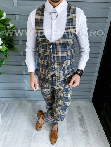 Pantaloni barbati in carouri B1456 O2-3.1